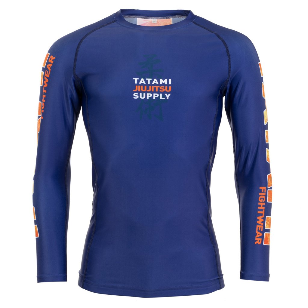 Tatami Tropic Long Sleeve Rash Guard - Navy