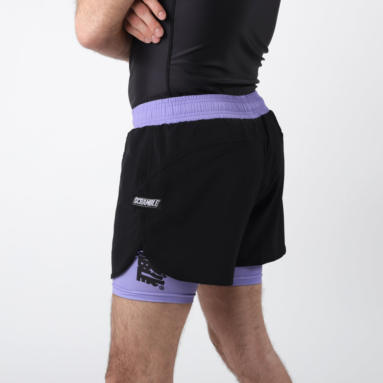 Scramble Combination Shorts - Black/Purple