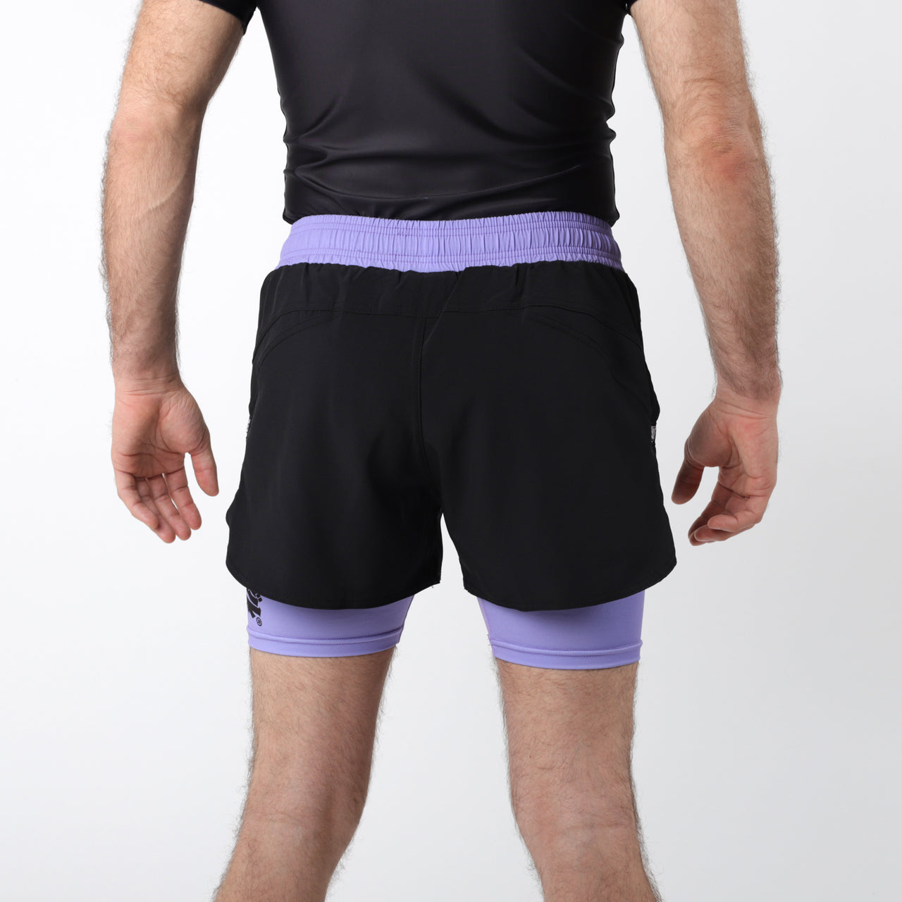 Scramble Combination Shorts - Black/Purple