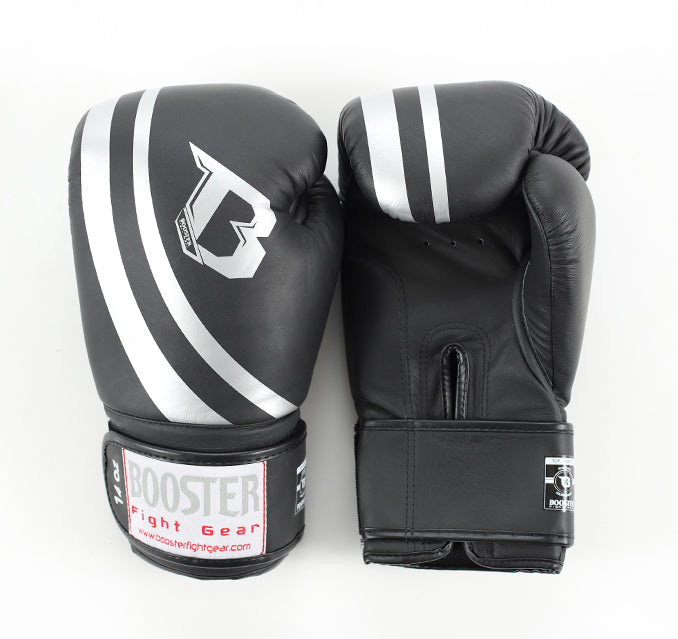 Booster Boxing Gloves - Black/Silver