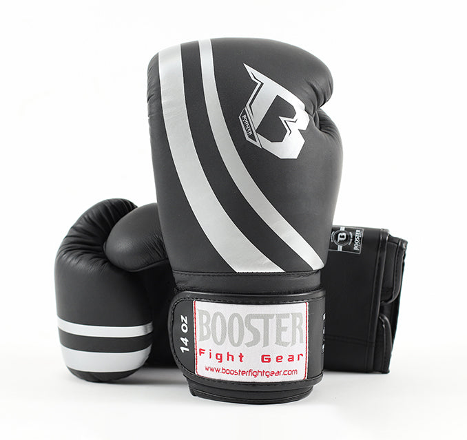 Booster Boxing Gloves - Black/Silver