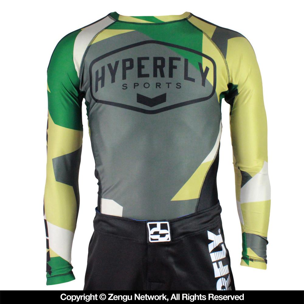 Hyperfly Logo Camo Rash Guard Long Sleeve