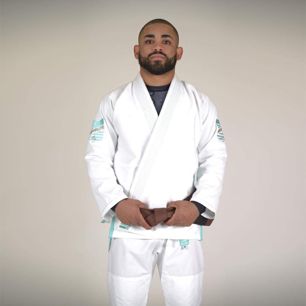 Hyperlyte BJJ Gi - White/Tiffany