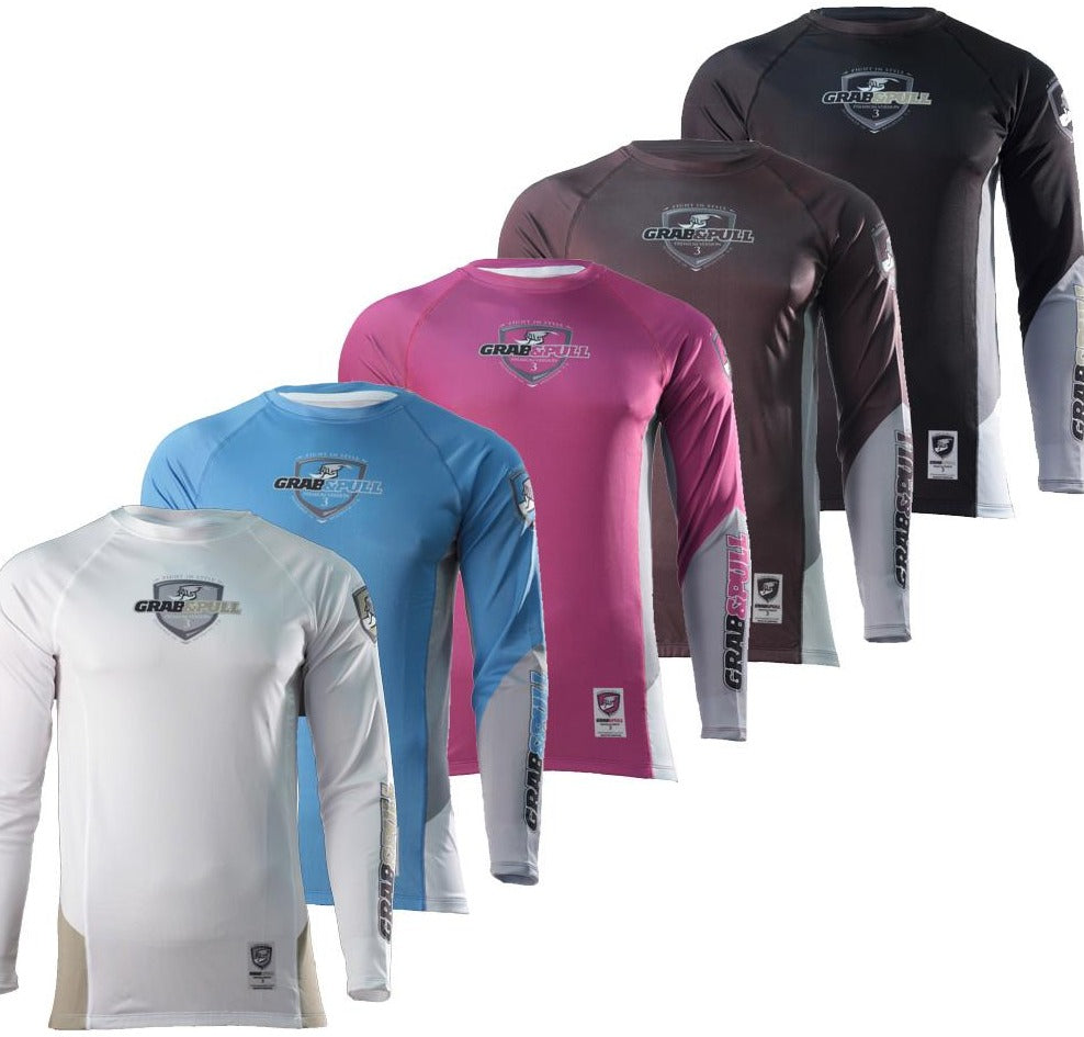 Grab and Pull IBJJF Ranked Rash Guards
