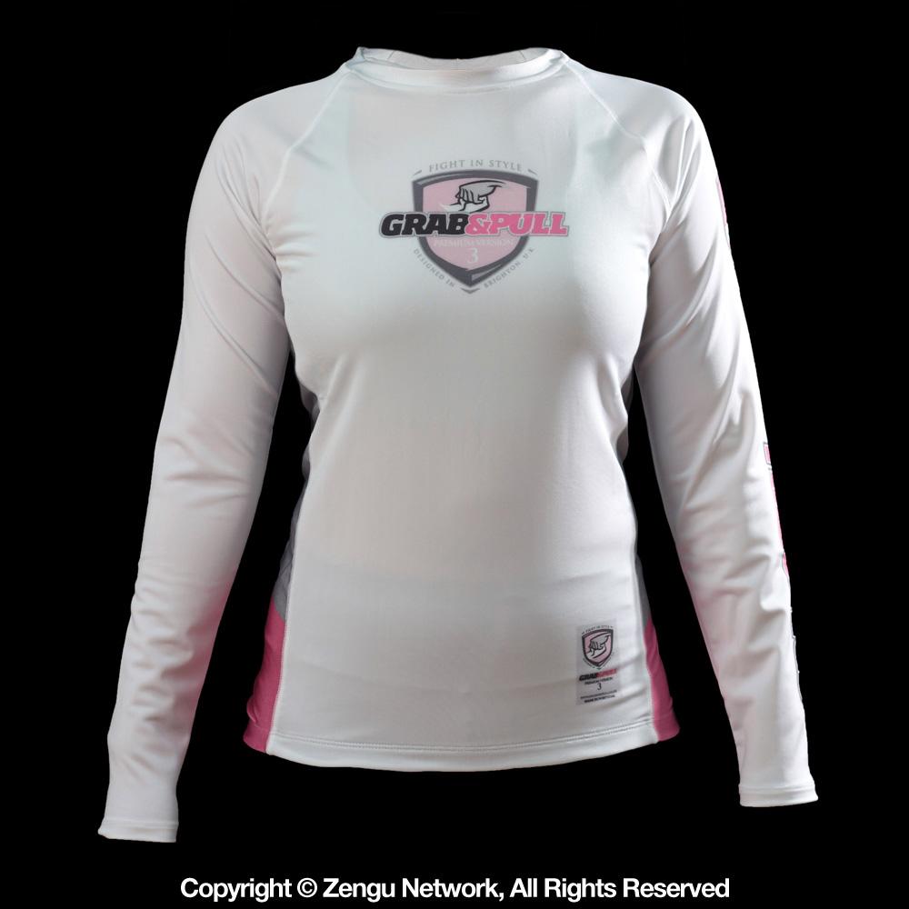 Grab and Pull Pink Women's Rash Guard