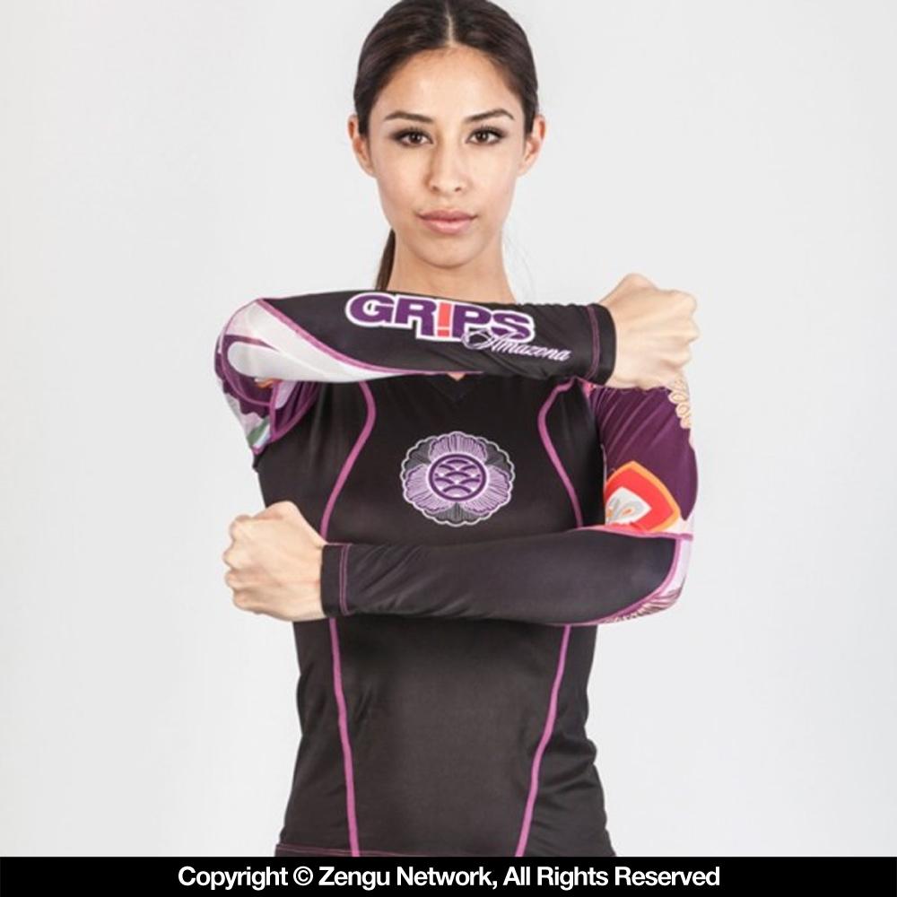 Grips Athletics "Power Flower" Women's Rash Guard