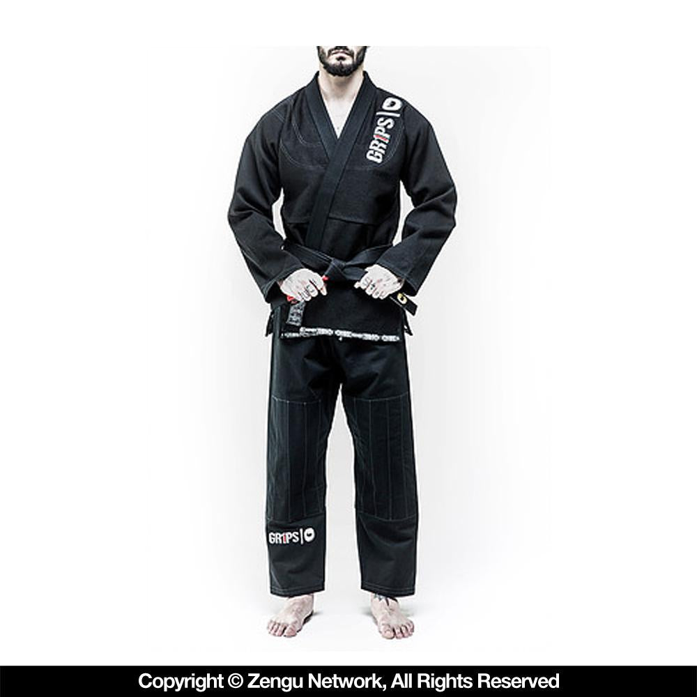 Grips "Primero Evo" Black BJJ Gi