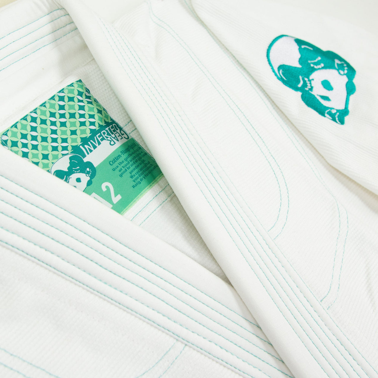 Inverted Gear Hybrid BJJ Gi - White/Green