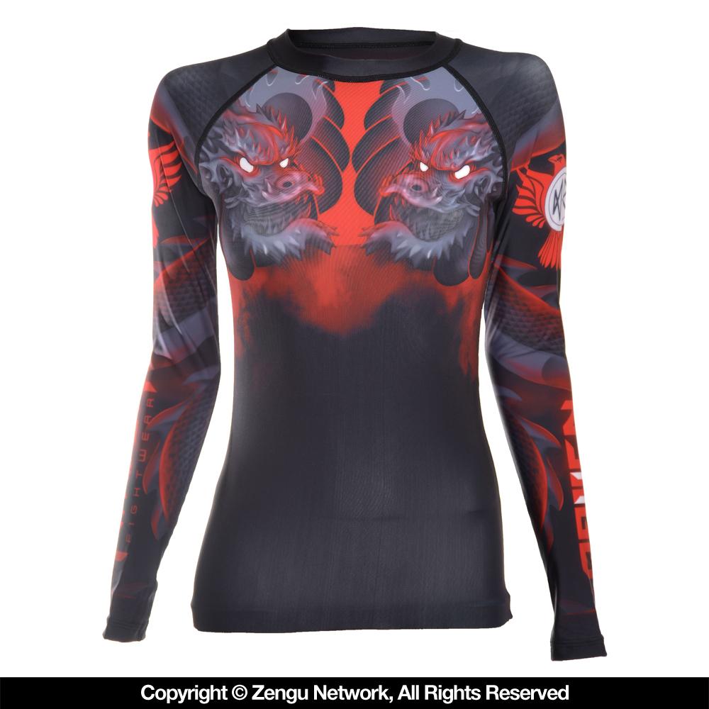 Raven "Illustrated Geisha" Women's Rash guard