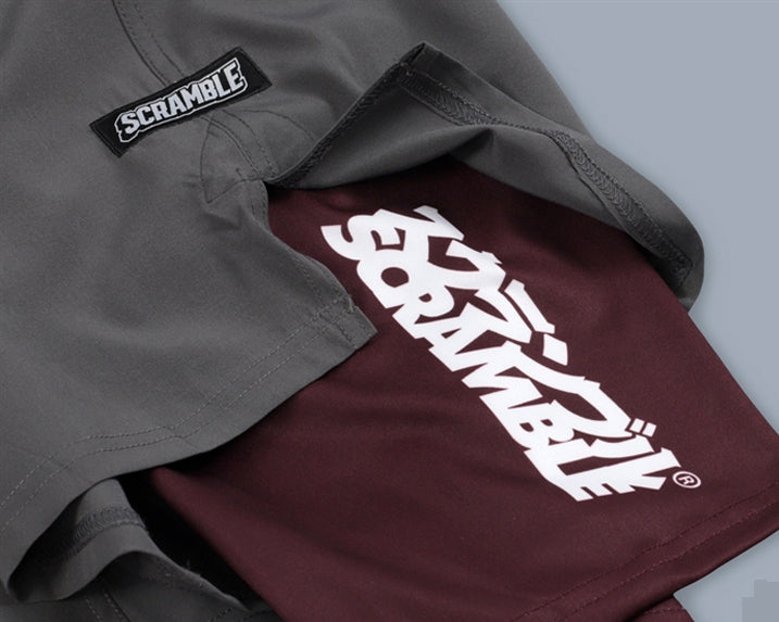 Scramble Combination Shorts - Grey/Burgundy