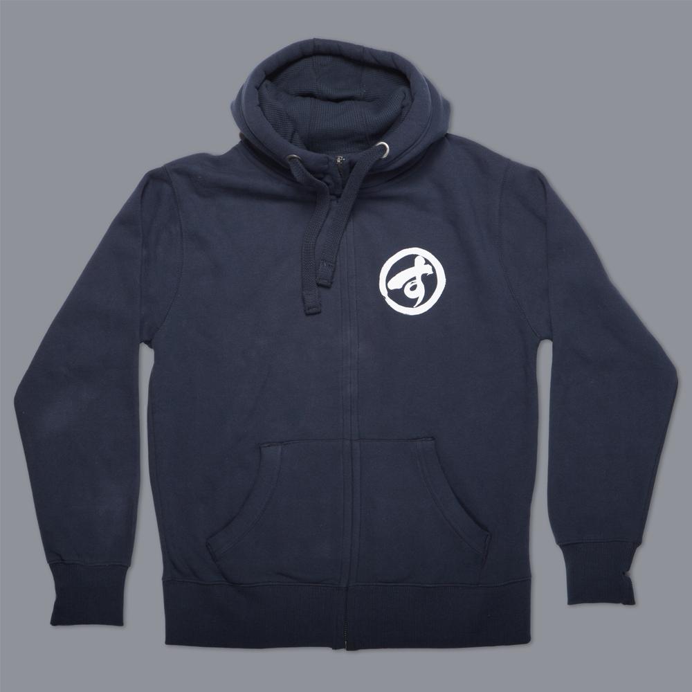Scramble "Brush Logo" Zip Hoodie - Navy