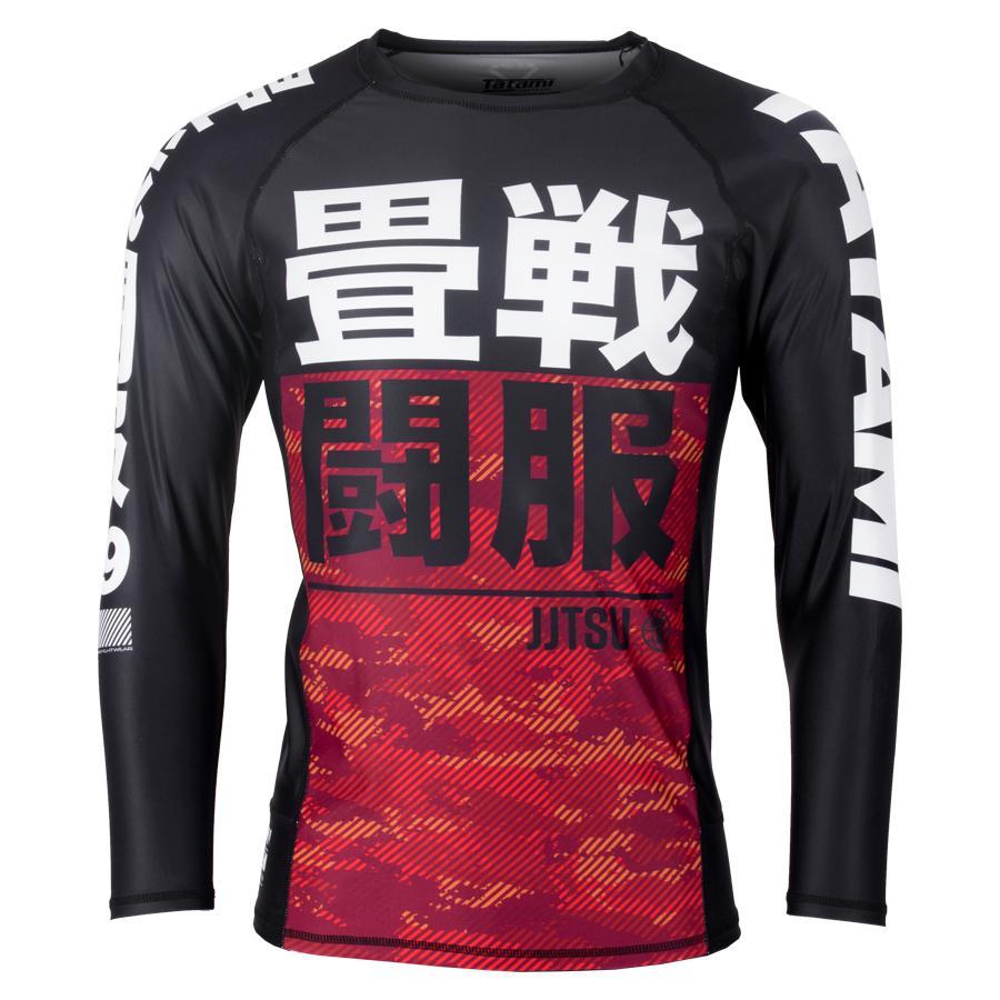 Tatami Essential Camo Children's Rash Guard - Red