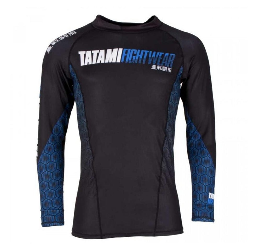Tatami "Hexagon" Grappling Rash Guard - Blue