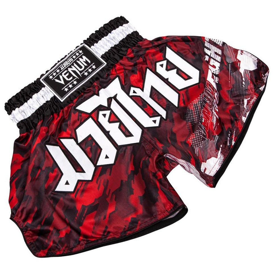 Venum "Tecmo" Muay Thai Shorts - Red