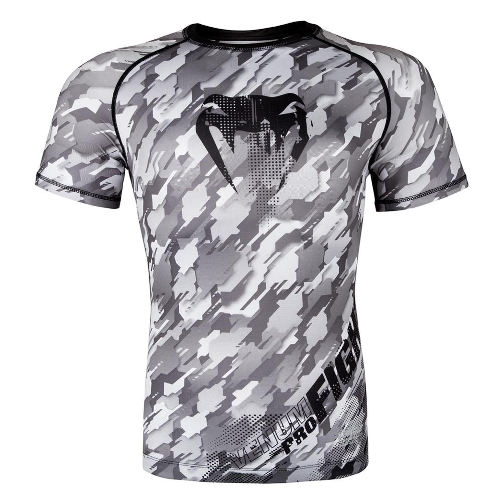 Venum "Tecmo" Short Sleeve Rash Guard - Grey